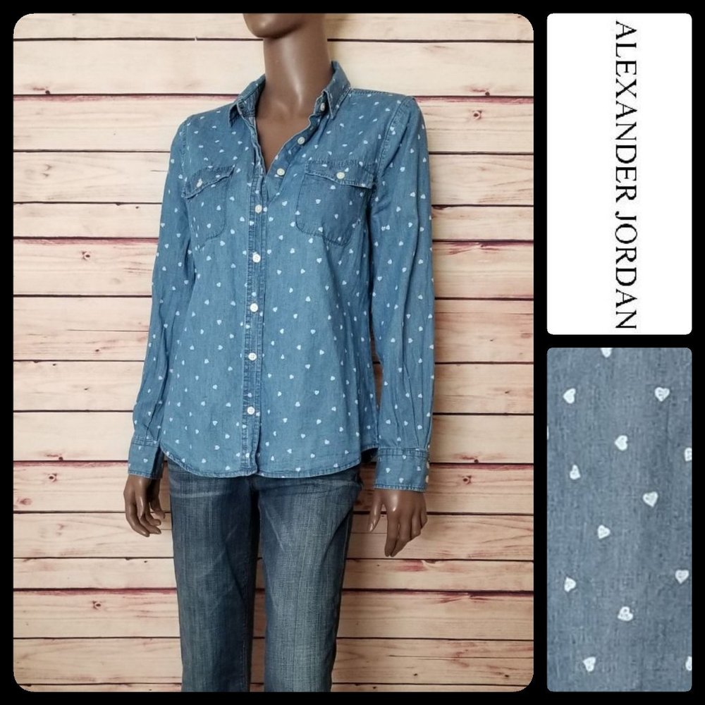 Alexander Jordan Loose Fit Denim Shirt